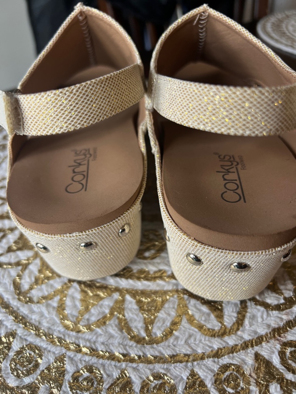 Corkys Women’s Beige Open-Toe Slingback Sandals - Picture 5 of 5